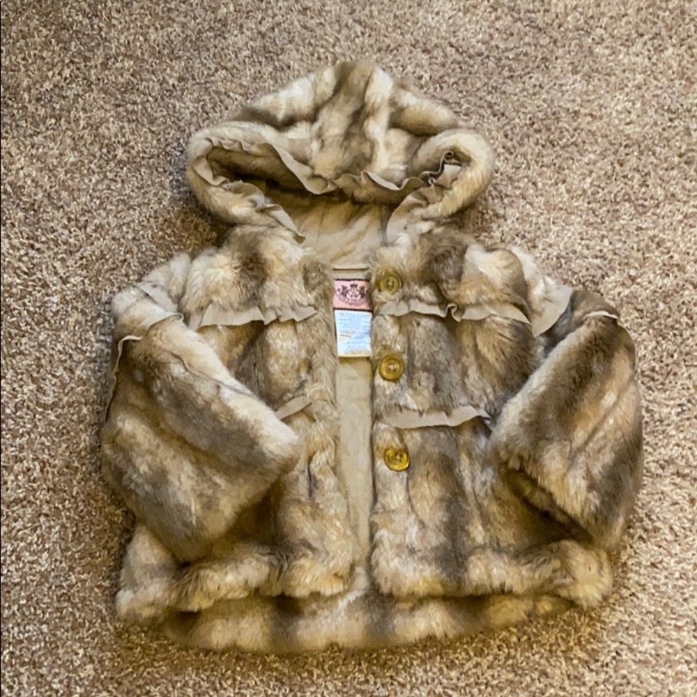 Juicy Couture 24 month Baby Fur Coat VINTAGE